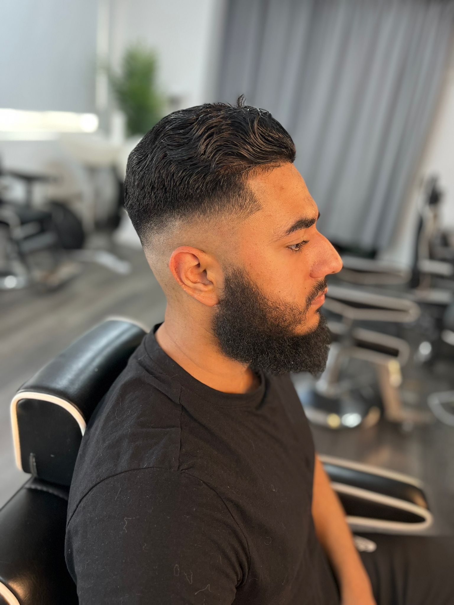 Classic side part European style